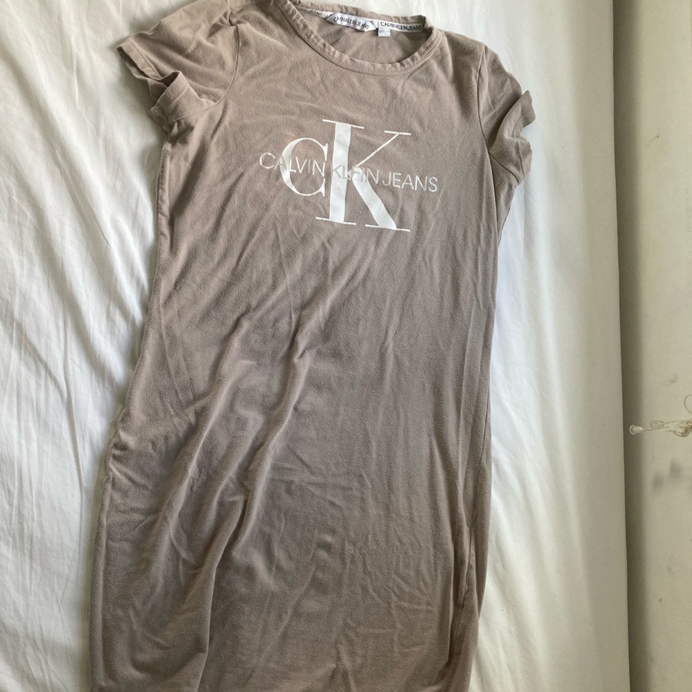 Calvin Klein beige dress